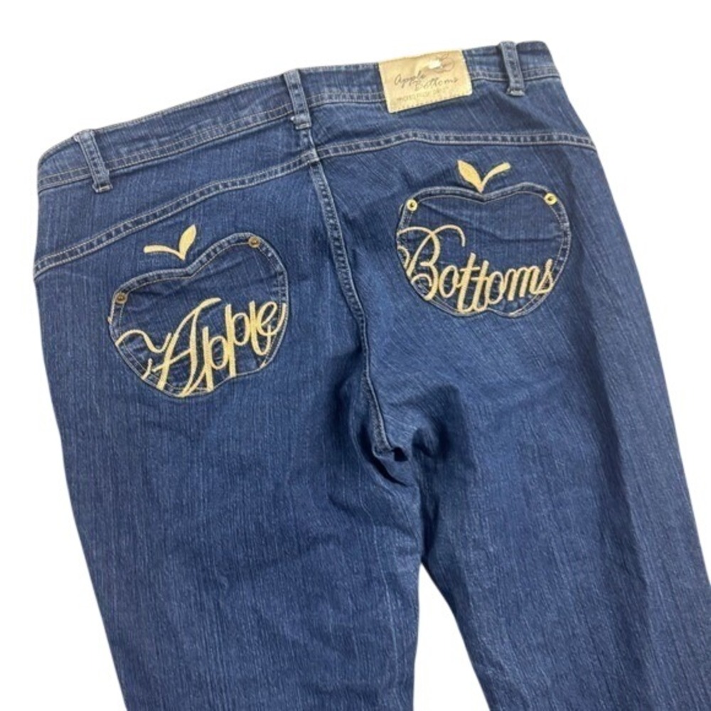 VTG Y2k Women's Apple Bottom Jeans S/14 Retro Hip- hop‎ StreetwearLowrise Flared